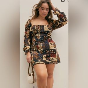 Brown Boho dress, never worn.